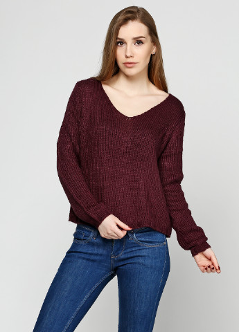 Бордовий демісезонний пуловер пуловер Long Island