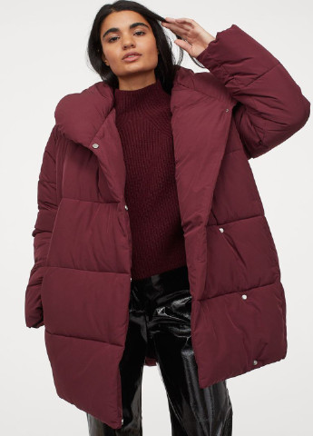Бордова зимня куртка H&M