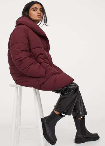 Бордова зимня куртка H&M