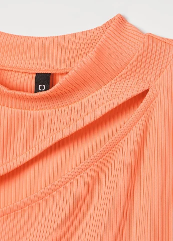 Персикова кежуал сукня H&M однотонна