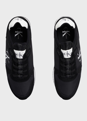 Черно-белые демисезонные кроссовки Calvin Klein Jeans