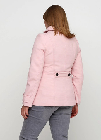 Светло-розовое Кэжуал полупальто двубортное H&M однотонное