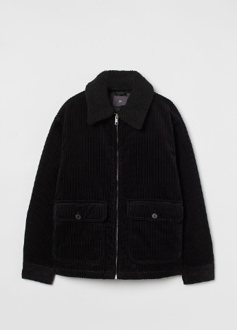 Черная демисезонная куртка H&M