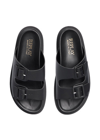 Черные шлепанцы Replay