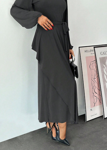 Чорна кежуал сукня а-силует SHEIN однотонна