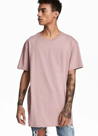 Темно-рожева футболка H&M