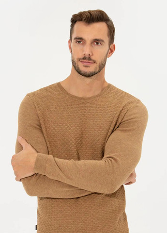 Коричневий демісезонний джемпер джемпер Pierre Cardin