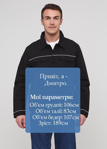 Чорна демісезонна куртка Weekday