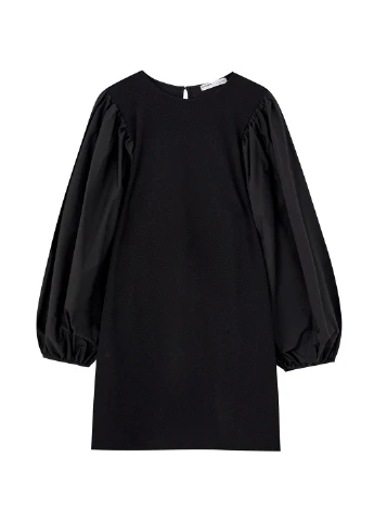 Черное кэжуал платье Pull & Bear однотонное