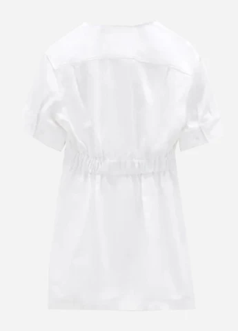Білий кежуал плаття, сукня Zara однотонна