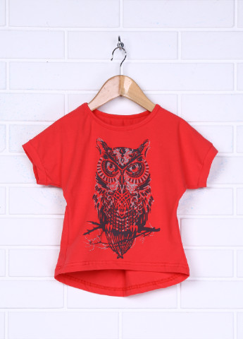 Червона літня футболка з коротким рукавом Baby Art