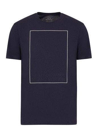 Темно-синяя футболка Armani Exchange