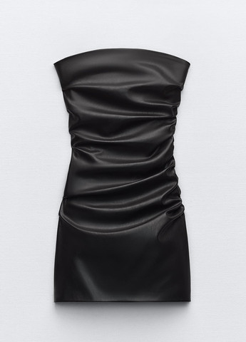 Черное кэжуал, вечернее платье футляр Zara однотонное