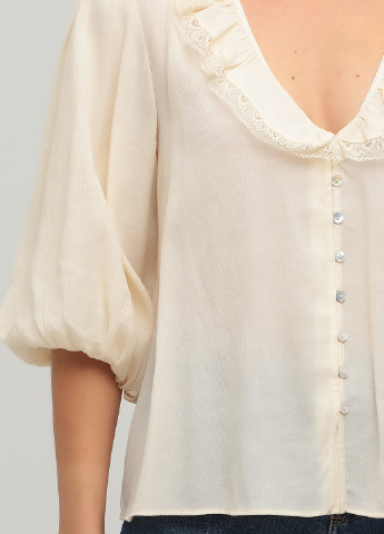 Світло-бежева літня блуза Zara