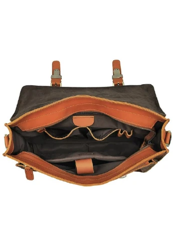 Шкіряний портфель 39х30х3,5 см Vintage (252414860)