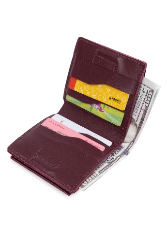 Жіноче шкіряне портмоне 10х10х1,5 см Grande Pelle (252129746)