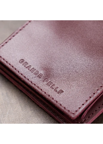 Жіноче шкіряне портмоне 10х10х1,5 см Grande Pelle (252129746)