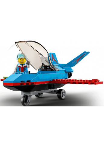 Конструктор City Great Vehicles Трюковый самолёт 59 деталей (60323) Lego (254053727)