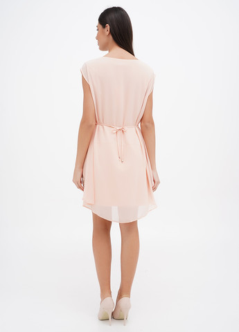 Пудрова кежуал сукня Sassofono однотонна