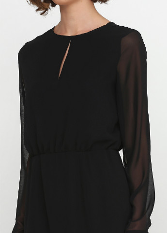 Чорна кежуал плаття, сукня на підкладі NUMERO 28 однотонна