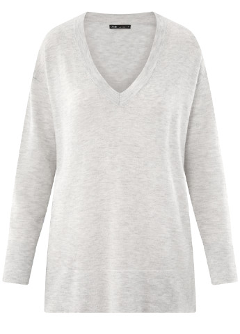 Світло-сірий демісезонний пуловер пуловер Oodji
