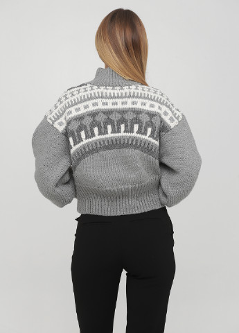 Серый зимний свитер H&M