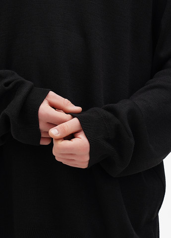 Чорний демісезонний пуловер пуловер No Brand