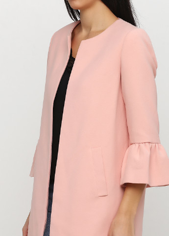 Світло-рожеве Кежуал пальто Zara однотонне