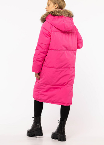 Розовая зимняя женская куртка No Brand