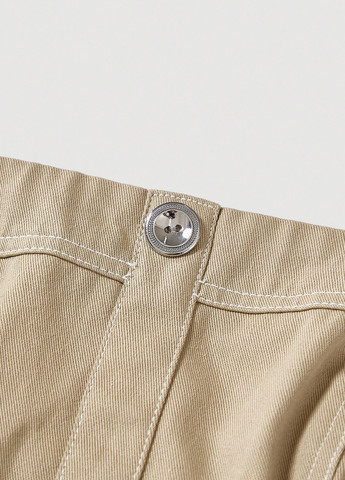 Комбінезон SHEIN комбінезон-брюки однотонний пісочний кежуал бавовна