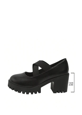 SHEIN Туфлі чорний з штучна шкіра, китай — демісезон (340649020)