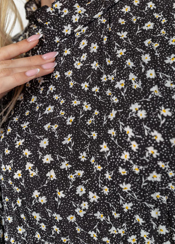 Черное кэжуал платье оверсайз Ager с цветочным принтом