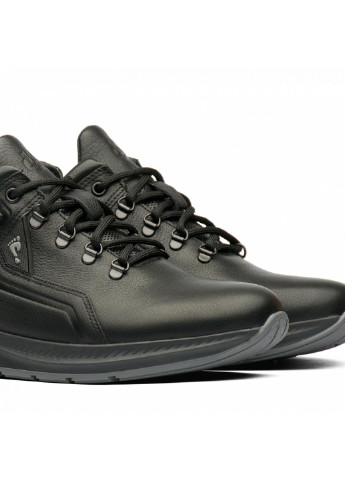 Черные демисезонные кроссовки кожаные мужские 904119 No Brand