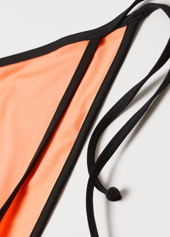 Оранжевые купальные трусики однотонные H&M