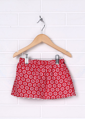 Красная кэжуал с геометрическим узором юбка Girandola мини