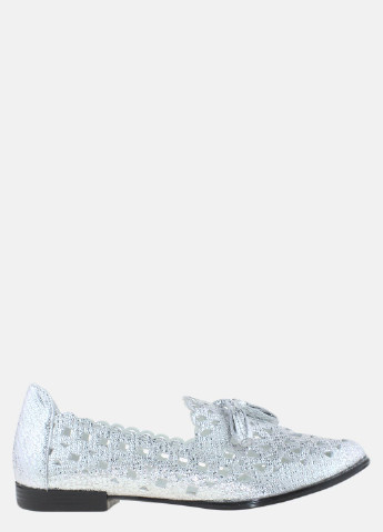 Женские балетки rv185 серебро Violetti | серебряные однотонные натуральная кожа (317432401)
