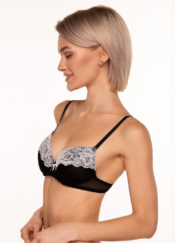 Чорний класичний бюстгальтер TM Sambario з кісточками поліамід