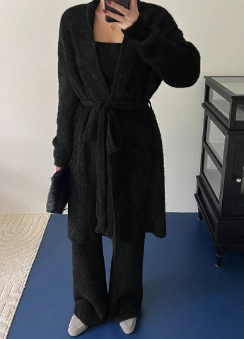 Костюм (кардиган, топ, брюки) SHEIN (338797619)