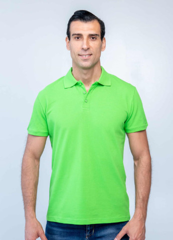 Салатовая футболка-5720-06 поло муж. салатовый для мужчин TvoePolo однотонная