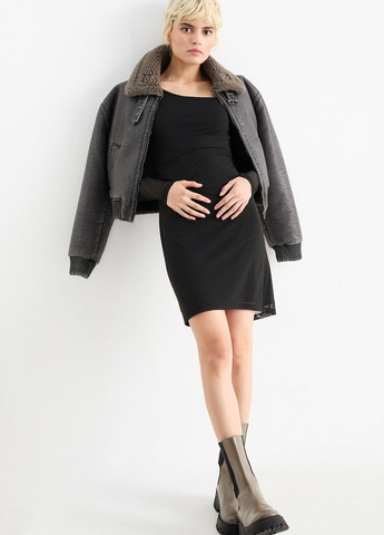 Чорна кежуал сукня силуетна C&A однотонна