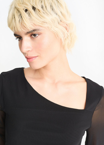 Чорна кежуал сукня силуетна C&A однотонна