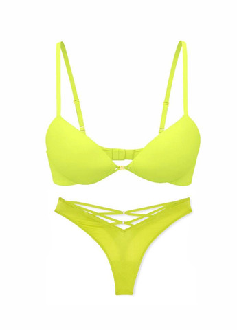 Салатовый демисезонный комплект (бюстгальтер, трусики) Victoria's Secret