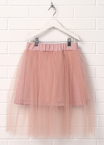 Розово-лиловая однотонная юбка Sasha клешированная