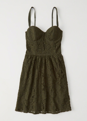 Зеленое кэжуал платье Abercrombie & Fitch