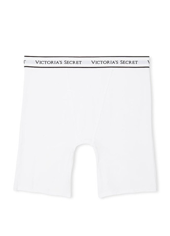 Трусики Victoria's Secret стягуючі написи білі домашні трикотаж, бавовна