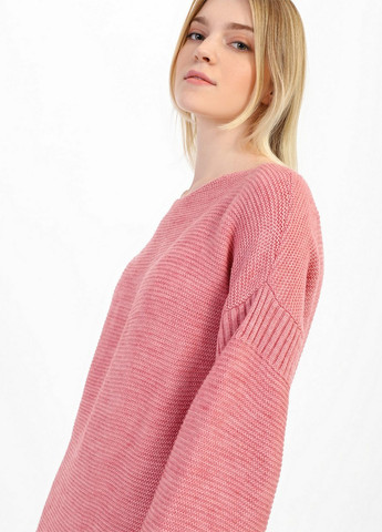 Розовое кэжуал платье платье-свитер Sewel однотонное