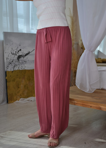 Розовые кэжуал летние прямые брюки No Brand