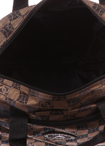 Дорожная сумка Dolphin абстрактная коричневая кэжуал