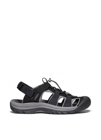 Мужские спортивные сандалии Keen черного цвета на липучке
