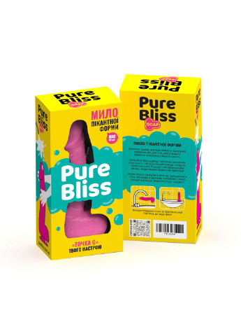 Крафтове мило-член із присоскою Pure Bliss BIG Pink, натуральне Чистый Кайф (255172052)